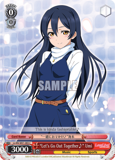 "Let's Go Out Together" Umi - LL/EN-W01-083 - Common available at 401 Games Canada