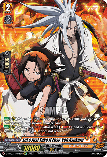 Let's Just Take It Easy, Yoh Asakura - D-TB03/SP02 - Special Parallel available at 401 Games Canada