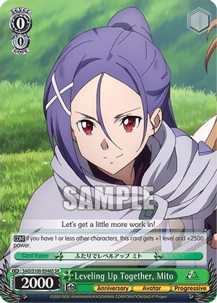 Leveling Up Together, Mito (SR) - SAO/S100-E046S - Super Rare available at 401 Games Canada