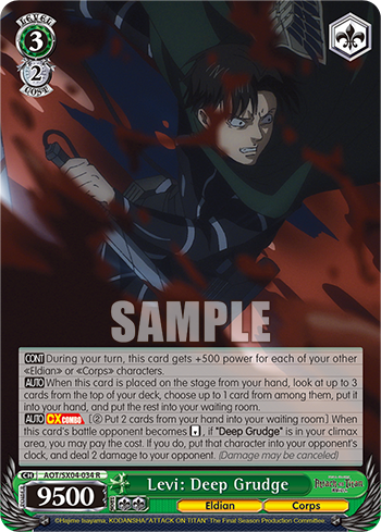 Levi: Deep Grudge - AOT/SX04-E034 - Rare available at 401 Games Canada