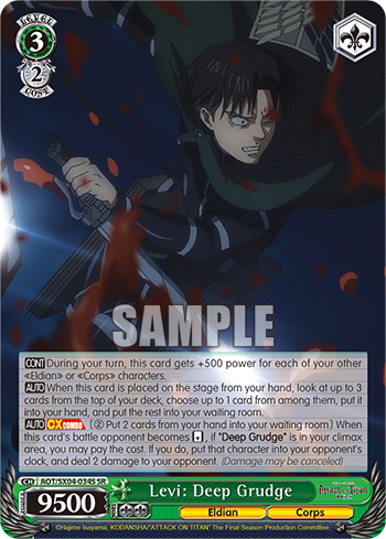 Levi: Deep Grudge - AOT/SX04-E034S - Super Rare available at 401 Games Canada