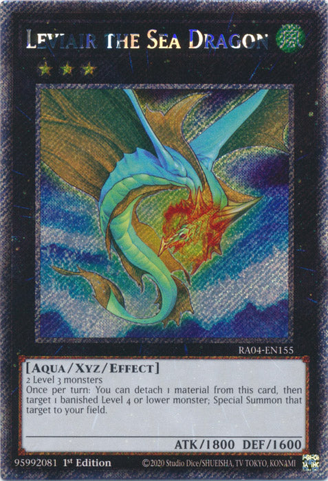 Leviair the Sea Dragon (Platinum Secret Rare) - RA04-EN155 - Platinum Secret Rare - 1st Edition