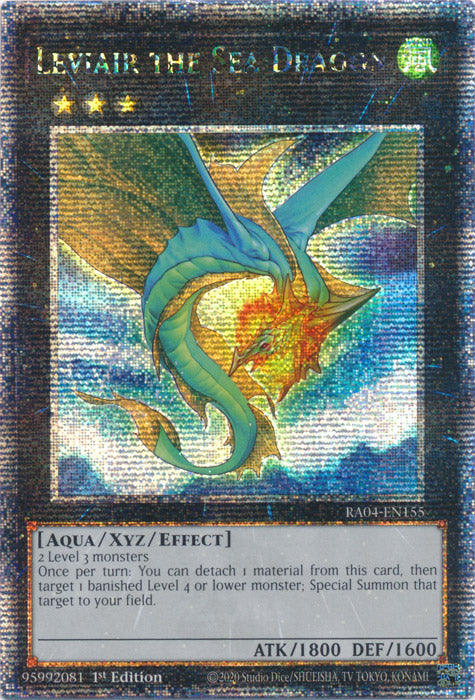 Leviair the Sea Dragon - RA04-EN155 - Quarter Century Secret Rare - 1st Edition