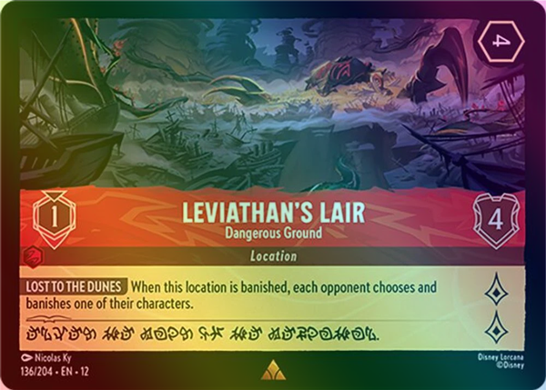 Leviathan's Lair (Dangerous Ground) - 136/204 - Rare (Foil)