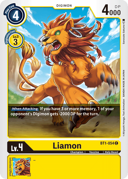 Liamon - BT1-054 - Common available at 401 Games Canada