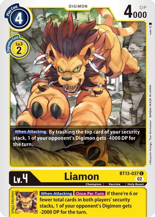 Liamon - BT13-037 - Common available at 401 Games Canada