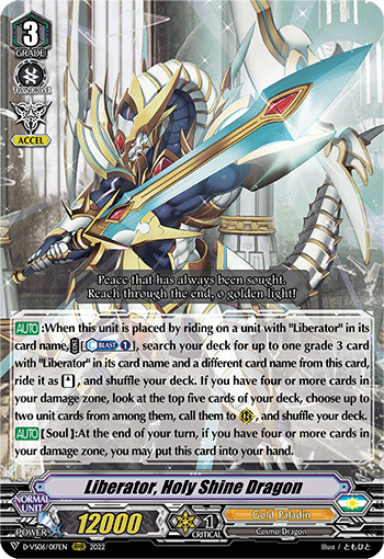 Liberator, Holy Shine Dragon - D-VS06/017 - Triple Rare available at 401 Games Canada