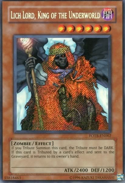Lich Lord, King of the Underworld - FOTB-EN062 - Secret Rare - Unlimited available at 401 Games Canada