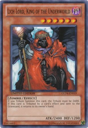 Lich Lord, King of the Underworld - GLD4-EN019 - Common - Limited Edition available at 401 Games Canada