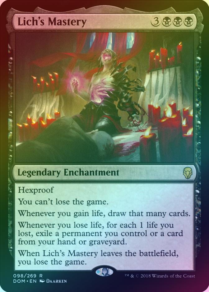 Magic: The Gathering - Lich's Mastery - Maestria del Lich - Dominaria Magic: The Gathering - Lich's Mastery - Maestria del Lich - Dominaria