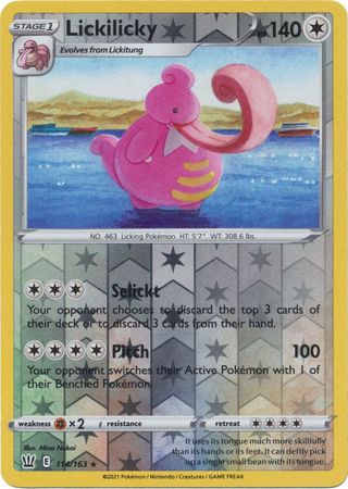 Lickilicky - 114/163 - Rare - Reverse Holo available at 401 Games Canada