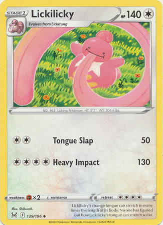 Lickilicky - 139/196 - Uncommon available at 401 Games Canada