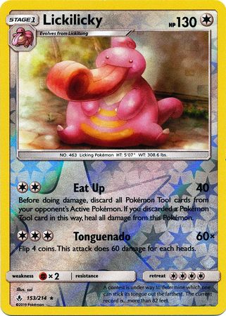 Lickilicky - 153/214 - Rare - Reverse Holo available at 401 Games Canada