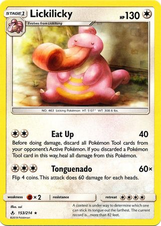 Lickilicky - 153/214 - Rare available at 401 Games Canada