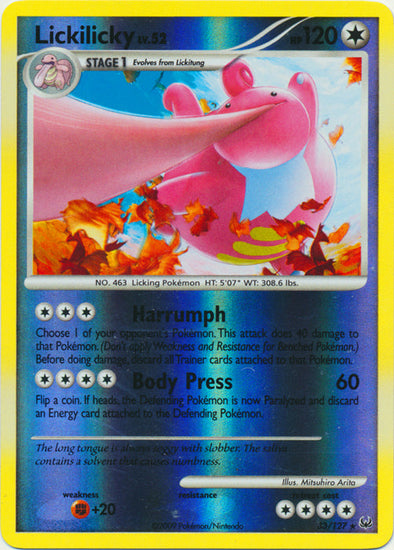 Lickilicky - 33/127 - Rare - Reverse Holo available at 401 Games Canada