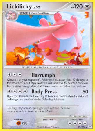 Lickilicky - 33/127 - Rare available at 401 Games Canada