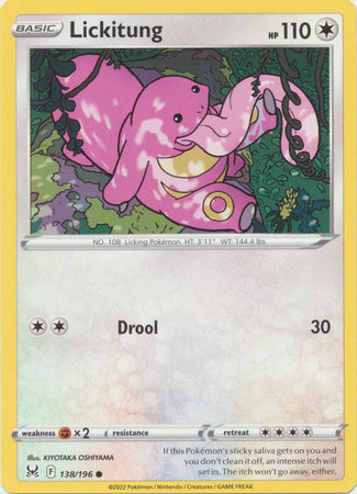 Lickitung - 138/196 - Common available at 401 Games Canada