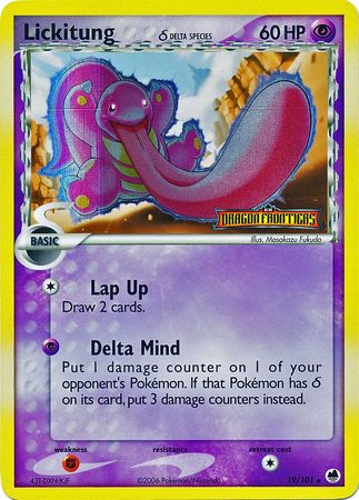 Lickitung - 19/101 - Rare - Reverse Holo available at 401 Games Canada