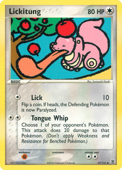 Lickitung - 37/112 - Uncommon available at 401 Games Canada