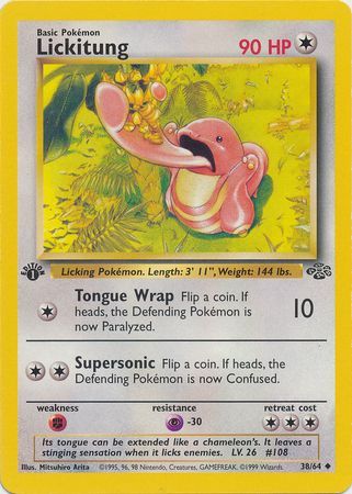 Lickitung - 38/64 - Uncommon - 1st Edition available at 401 Games Canada