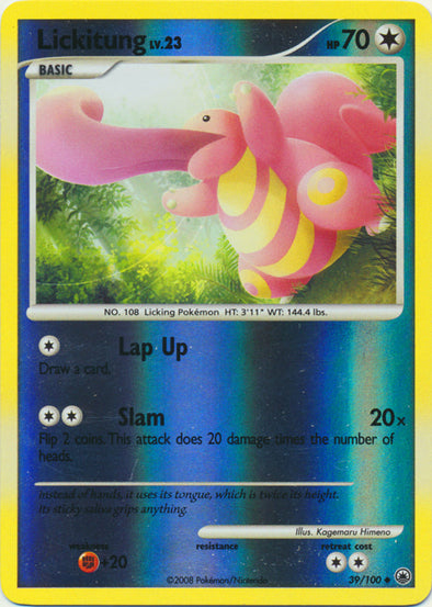 Lickitung - 39/100 - Uncommon - Reverse Holo available at 401 Games Canada