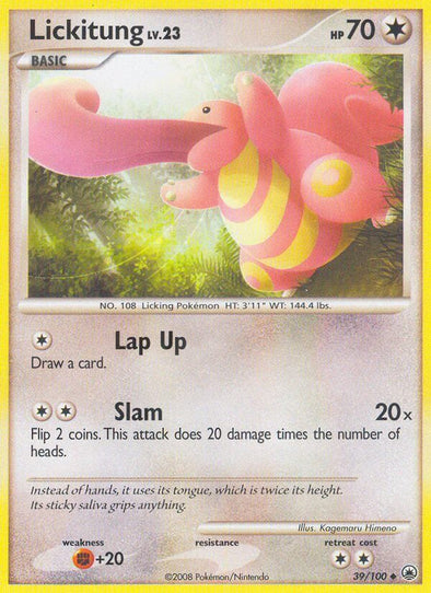 Lickitung - 39/100 - Uncommon available at 401 Games Canada