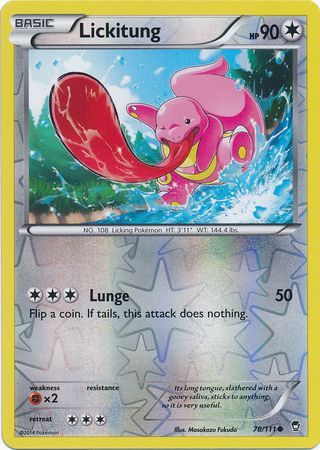 Lickitung - 78/111 - Common - Reverse Holo available at 401 Games Canada