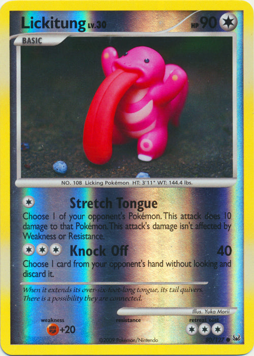 Lickitung - 80/127 - Common - Reverse Holo available at 401 Games Canada