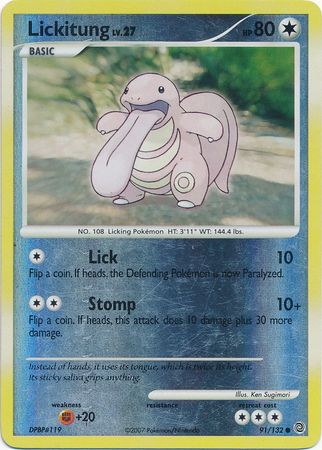 Lickitung - 91/132 - Common - Reverse Holo available at 401 Games Canada