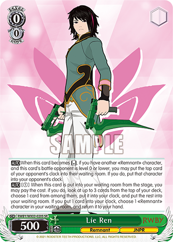 Lie Ren - RWBY/WX03-E020S - Super Rare available at 401 Games Canada