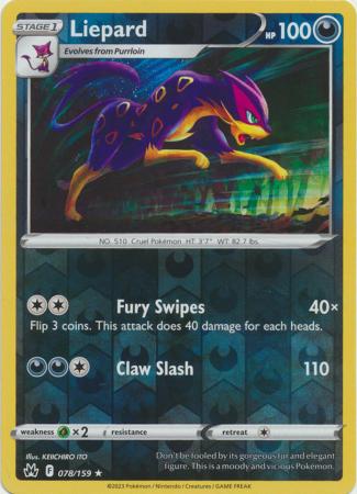 Liepard - 078/159 - Rare - Reverse Holo available at 401 Games Canada