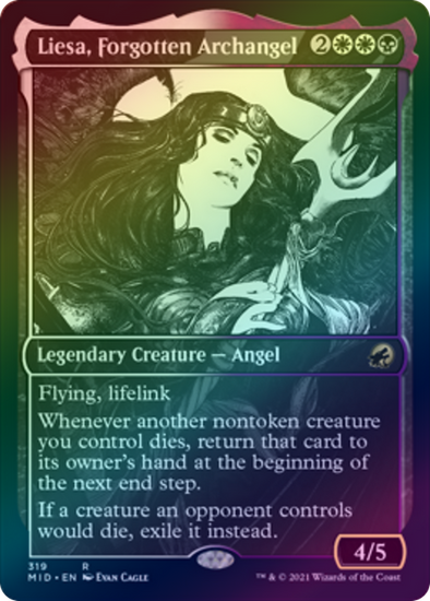 401 Games Canada - Liesa, Forgotten Archangel - Eternal Night Showcase (MID) (Foil) 401 Games Canada - Liesa, Forgotten Archangel - Eternal Night Showcase (MID) (Foil)