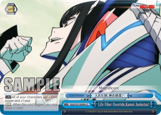 Life Fiber Override, Kamui Junketsu! - KLK/S27-E099 - Climax Common available at 401 Games Canada