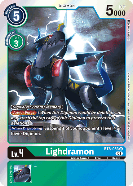 Lighdramon - BT8-053 - Rare available at 401 Games Canada