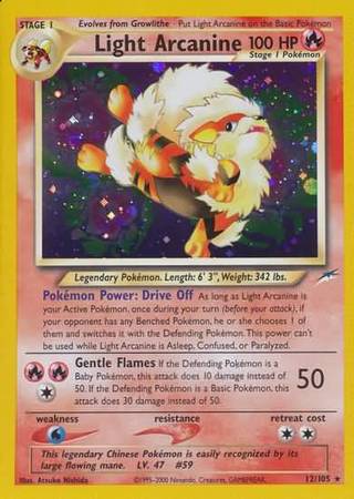 Light Arcanine - 12/105 - Holo - Unlimited available at 401 Games Canada