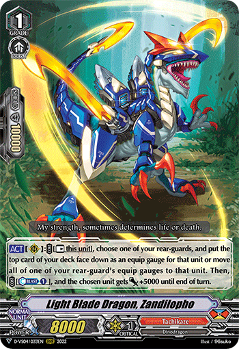 Light Blade Dragon, Zandilopho - D-VS04/033 - Triple Rare available at 401 Games Canada