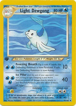 Light Dewgong - 45/105 - Uncommon - 1st Edition available at 401 Games Canada