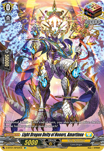 Light Dragon Deity of Honors, Amartinoa - D-BT01/SP22 - SP available at 401 Games Canada