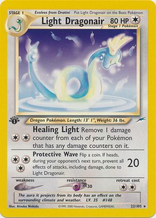 Light Dragonair - 22/105 - Rare - 1st Edition available at 401 Games Canada