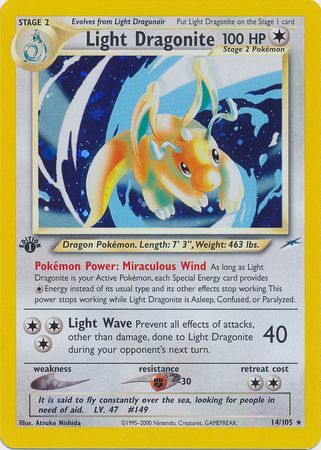 Light Dragonite - 14/105 - Holo - 1st Edition available at 401 Games Canada