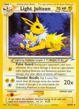 Light Jolteon - 48/105 - Uncommon - Unlimited available at 401 Games Canada