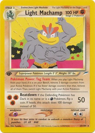 Light Machamp - 25/105 - Rare - 1st Edition available at 401 Games Canada