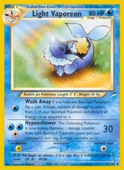Light Vaporeon - 52/105 - Uncommon - Unlimited available at 401 Games Canada