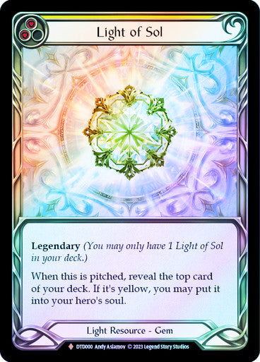 Light of Sol - DTD000 - Fabled (Cold Foil)