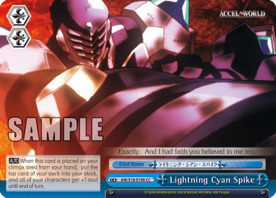 Lightning Cyan Spike - AW/S18-E100 - Climax Common available at 401 Games Canada