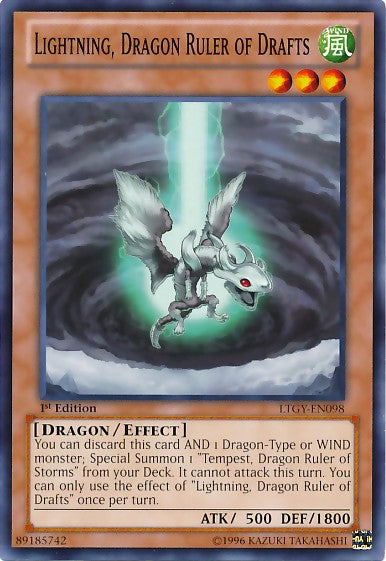 Lightning, Dragon Ruler of Drafts - LTGY-EN098 - Common - 1st Edition available at 401 Games Canada