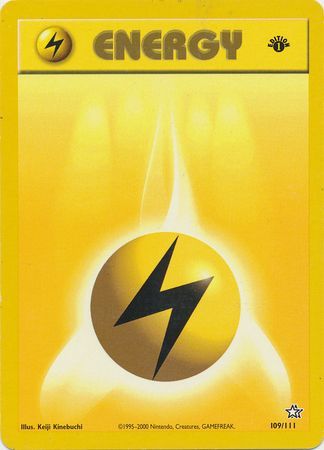 Lightning Energy - 109/111 - Common - 1st Edition available at 401 Games Canada