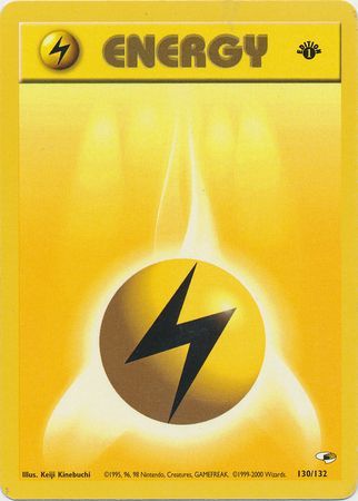 Lightning Energy - 130/132 - Common - 1st Edition available at 401 Games Canada