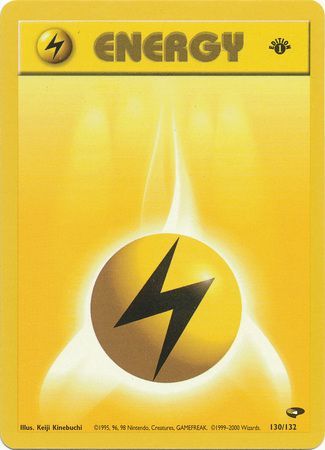 Lightning Energy - 130/132 - Common - 1st Edition available at 401 Games Canada