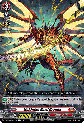 Lightning Howl Dragon - D-BT04/061 - Common available at 401 Games Canada